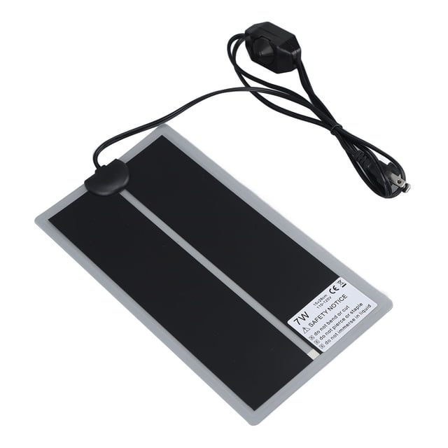 Almohadilla térmica para terrorio de reptiles, almohadilla térmica eléctrica impermeable, temperatura ajustable, hogar, sala de estar y oficina
