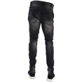 thumbnail image 2 of Jordan Craig Biker Lined Slim Fit Men's Denim Pants Jet Black jm3148-black, 2 of 2