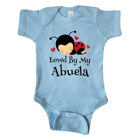 

Inktastic My Abuela Loves Me Ladybug Gift Baby Boy or Baby Girl Bodysuit