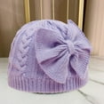 thumbnail image 3 of 0-12 Months Winter Little Girls' Beanie Hat Cute Toddler Girl Knitted Hat Cotton Warm Hats, 3 of 8