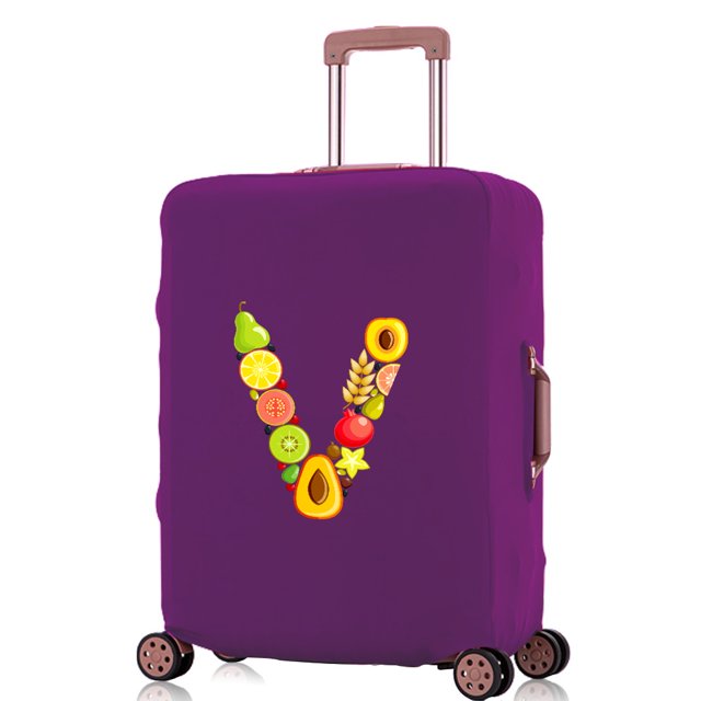 Travel Accessories Luggage Covers Travel Suitcase Cover Protector Reusable Washable 18-32inch Fruit Printed Pattern Series 8fruit V L