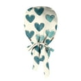 thumbnail image 4 of Fgvctg Valentine’s Day Glowing Heart Scrub Cap Bouffant Design Tie Back Fit Womens Long Hair Soft Head Cover for Work and Casual Wear Mint Green, 4 of 5