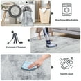 thumbnail image 3 of NICETOWN Machine Washable Rug, 3'x5' Area Rug Modern Abstract Rug with Non-Slip Backing Low Pile Non Shedding Foldable Carpet Stain Resistant Accent Rug for Home Office Nursery, Grey, 3 of 8