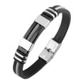 thumbnail image 2 of Koszal Unique Men Titanium Steel Hand Chain Handmade Bracelet Bangle Club Jewelry Gift, 2 of 7