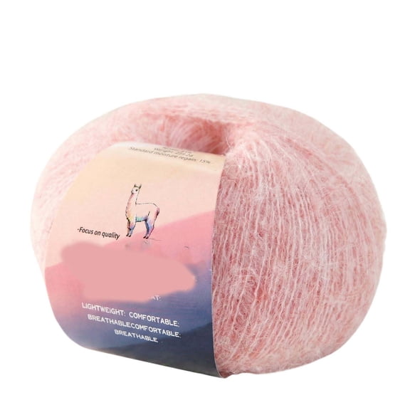 1Pc Mohair Yarn For Hand Knitting Crochet, Soft Warm Knitting Thread For Diy Crafts Scarf Hat Sweater -