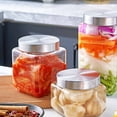 thumbnail image 2 of Glass Food Jars, Household Storage Jars for Pickles, Spices & Kitchen Ingredients, Kitchen Storage Containers, 2 of 3