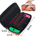 thumbnail image 3 of Herdesigns Dolphin Themed Carry Case Compatible with Nintendo Switch 2017 & Oled 2021, with 20 Game Card Slots, Sea Dolphin Portable Travel Carrying Case Pouch for Accessories & Games, 3 of 8
