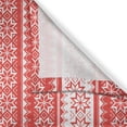 thumbnail image 3 of Ambesonne Nordic Kitchen Curtains, Swedish Vintage Motif, 55"x39", Vermilion White, 3 of 3