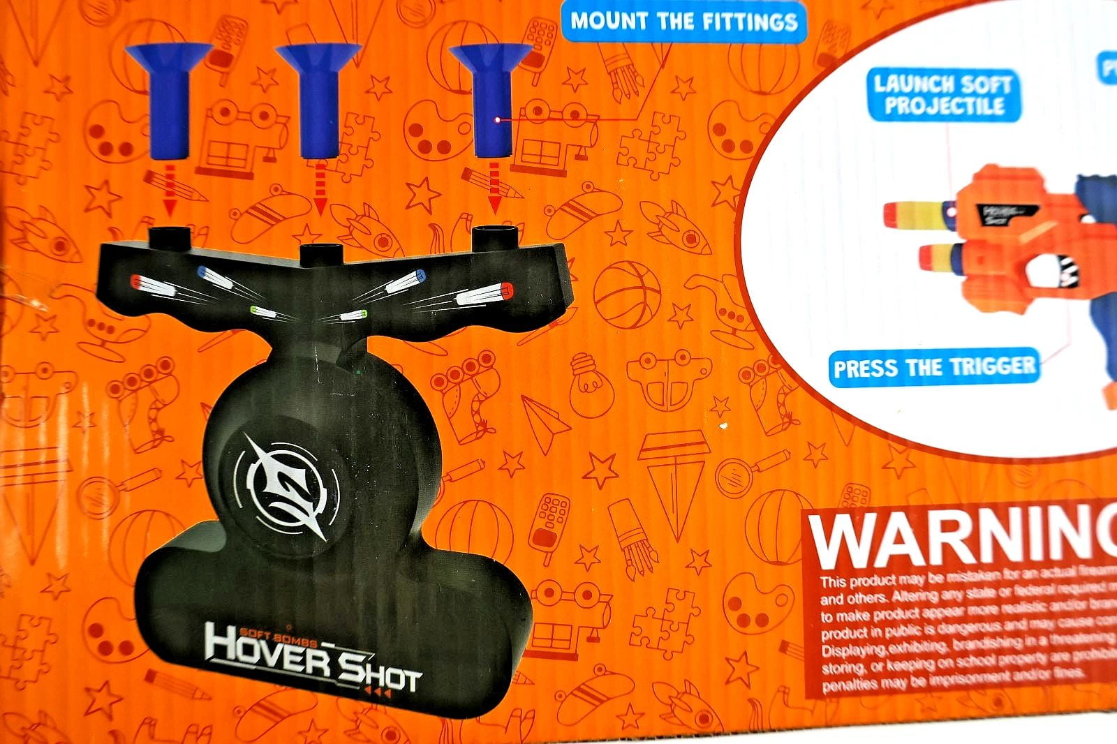 Blaster and Target Shooting Game With soft Darts