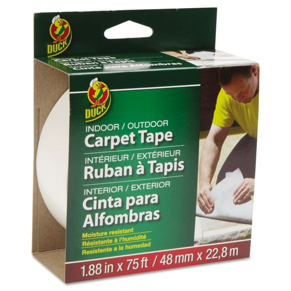 Cinta adhesiva Duck Brand para interiores y exteriores, 1,88 cm x 22,86 m, color blanco