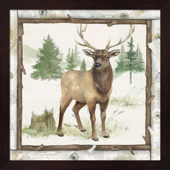 Family Cabin I by Beth Grove, Framed Wall Art, 13.25W x 13.25H