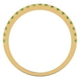 thumbnail image 5 of 1 ct Brilliant Round Cut Natural Peridot 18K White/Rose/Yellow Gold Stackable Band SZ 7.5, 5 of 6