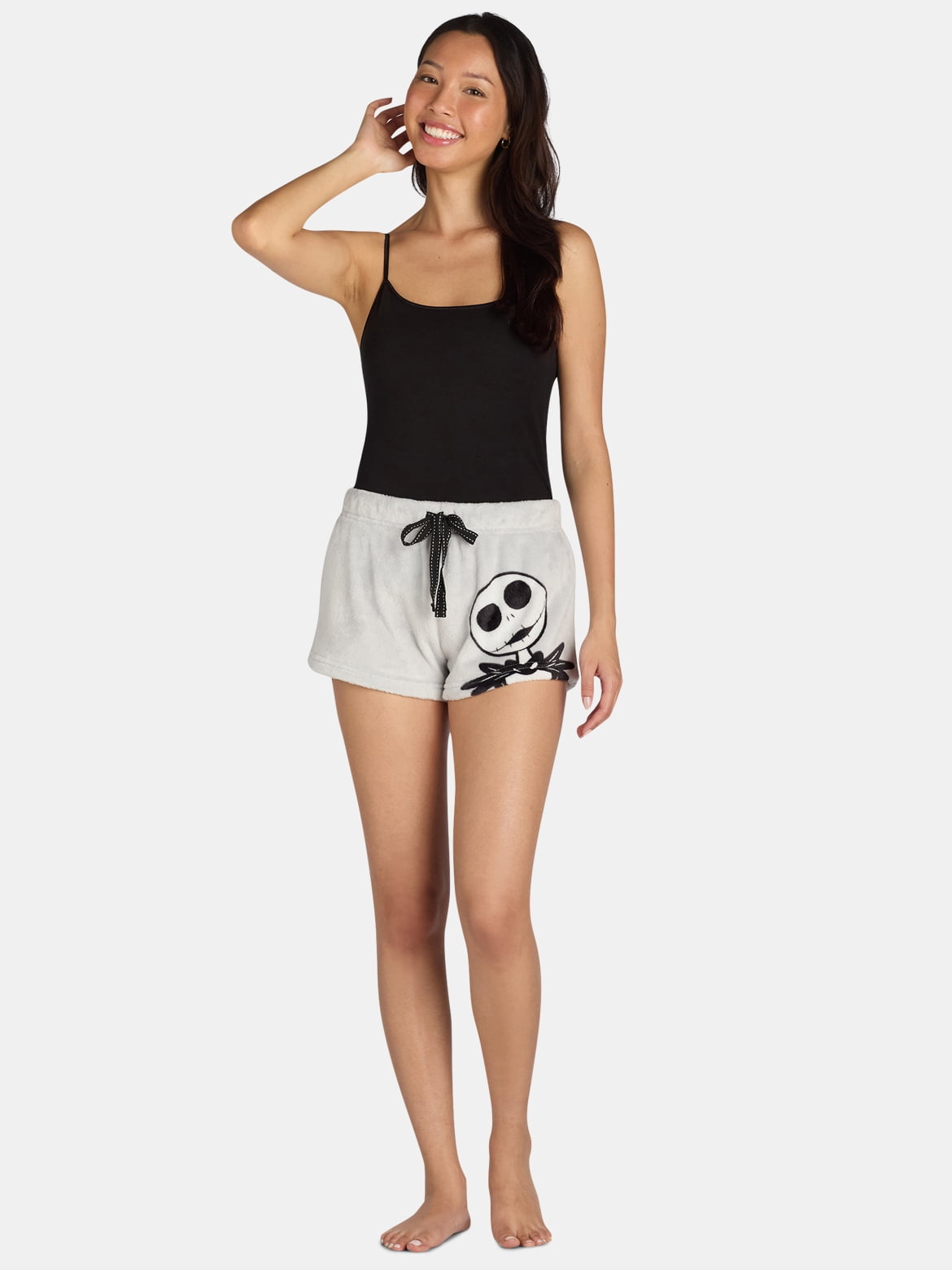 Nightmare Before Christmas Women’s Velour Pajama Shorts, 2-Pack, Sizes XS-3X