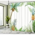 thumbnail image 5 of Ambesonne Tropical Shower Curtain, Frame Style Palm Trees, 69"Wx75"L, Multicolor, 5 of 5