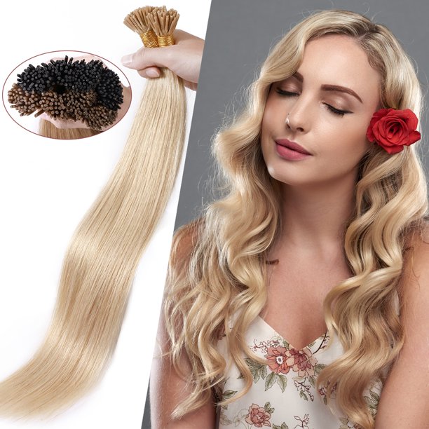 SEGO I Tip Hair Extensions Human Hair Highlight Remy Straight Ombre