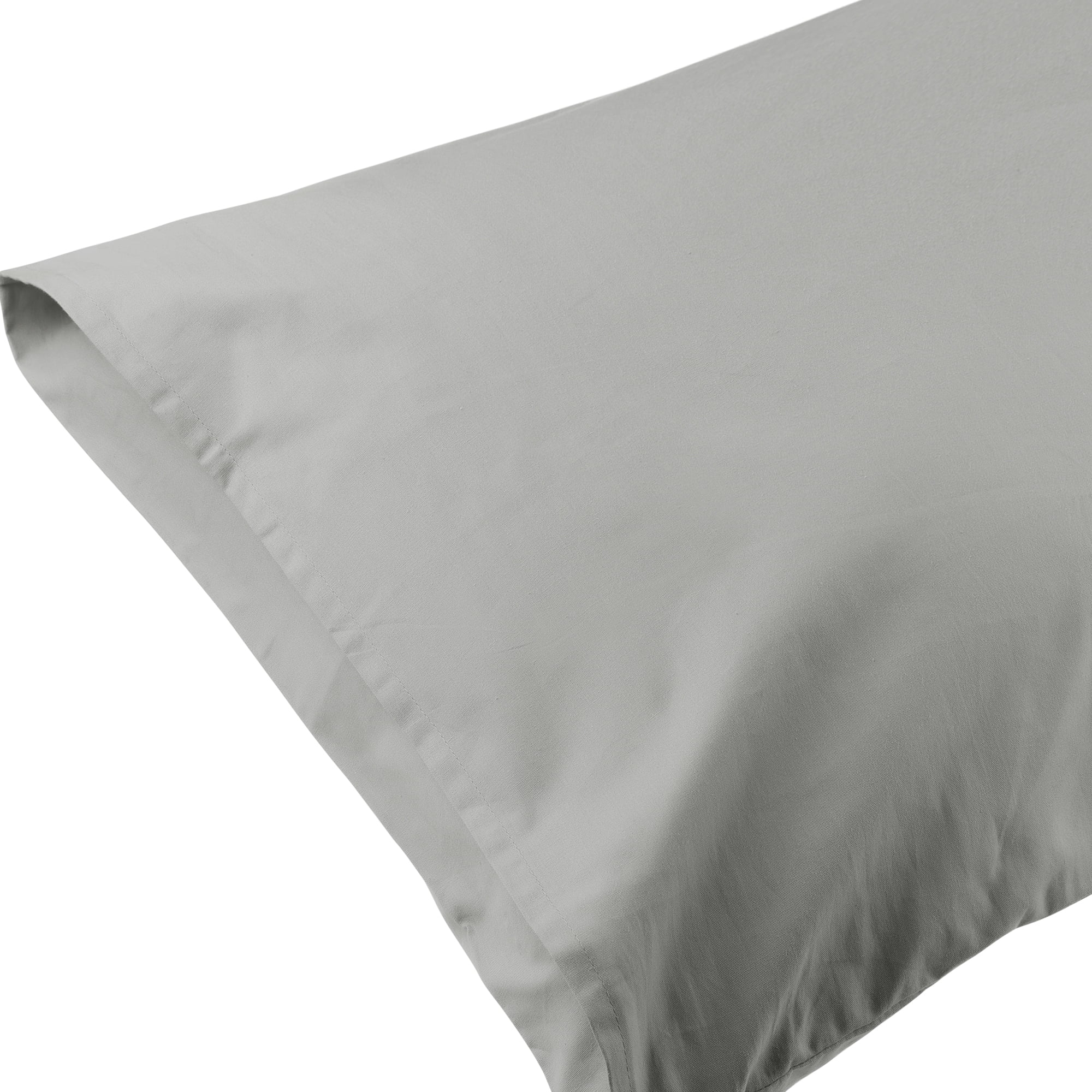 Unique Bargains Envelope Closure Cotton Durable Easy Care Pillowcases (2 Count) Gray Queen