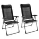thumbnail image 1 of Sillas de Jardín Costway Set de 2 Plegable Respaldo Regulable Negro 72 x 62 x 116 cm, 1 of 10