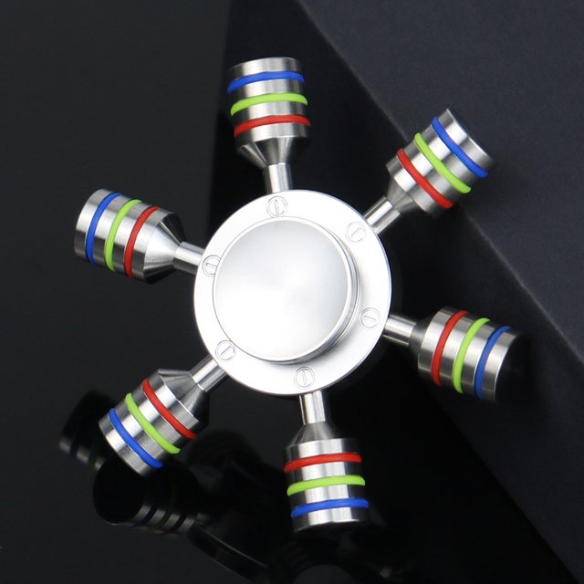 Cadena de giroscopio con punta de dedo, engranaje de acero inoxidable Seiko, cadena de giroscopio con punta de dedo