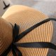 thumbnail image 4 of Paquete de sombrero de cubo para mujer, sombrero de paja plegable de verano, sombreros de playa flexibles, gorra de pesca, 4 of 5