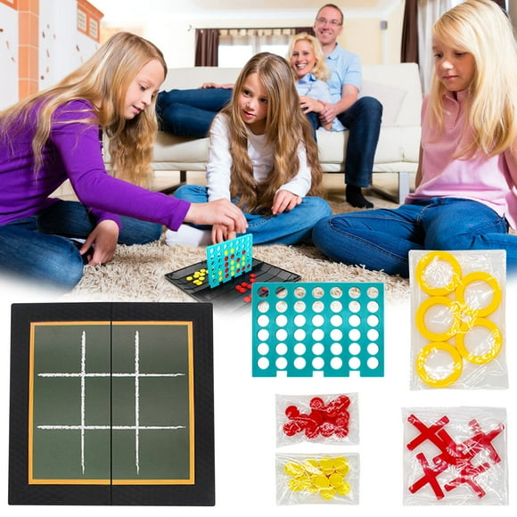 kcavykas Big Deals Items Borad Game 2 in 1 Strategy Family Games Line up 4 Game and Game Travel Game Toy for Boys Girls Teens Children Kid