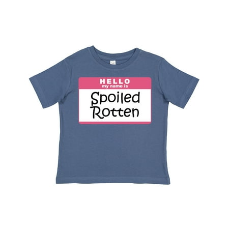 

Inktastic Spoiled Rotten Name Tag Gift Toddler Boy or Toddler Girl T-Shirt