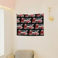 thumbnail image 3 of Hirioo Fire and Rescue Truck Print Tapestry Lightweight Fabric for Bedroom Aesthetic Home Wall Dorm Décor Living Room Decor 29x37 Inch, 3 of 8