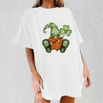 thumbnail image 2 of QIPOPIQ T-Shirts à Manches Courtes pour Femmes Col Rond T-Shirts de la Saint-Patrick T-Shirts Vert Trèfle Tunique T-Shirt St Patricks Day Hauts Surdimensionnés T-Shirts de Vacances T-Shirts Graphiques Offres, 2 of 5