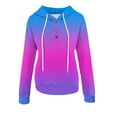 thumbnail image 5 of Womens Hooded Sweatshirts, Long Sleeve Pullover for Women Fall Fashion Loose Fit Ombre Tie Dye Button Up Drawstring Hoodies with Pockets S-2XL, 5 of 5