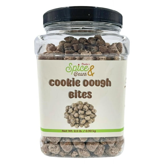 Cookie Dough Bites | 2.5 lb Container | Topping & Cake Decoration | by Dasher's Spice & Beans
