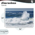 thumbnail image 4 of Stupell Industries Transitional Crashing Waves Splash Canvas Art, 36 x 24, by JLM Photographs, 4 of 8