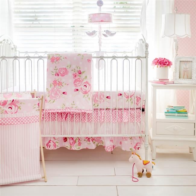 girl crib bumper