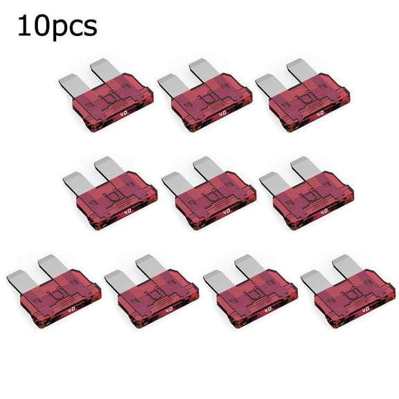 Goodhd 10PCS 40A ATO Car Fuse Vehicle Flat Fuse Flat Plug Fuse Standard