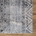 thumbnail image 3 of Concord Global Trading 72065 5 x 7 ft. Vintage Piazza Geometric Rectangle Area Rug, Gray, 3 of 4