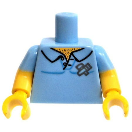 LEGO Blue Buttondown With Hairy Chest Loose Torso