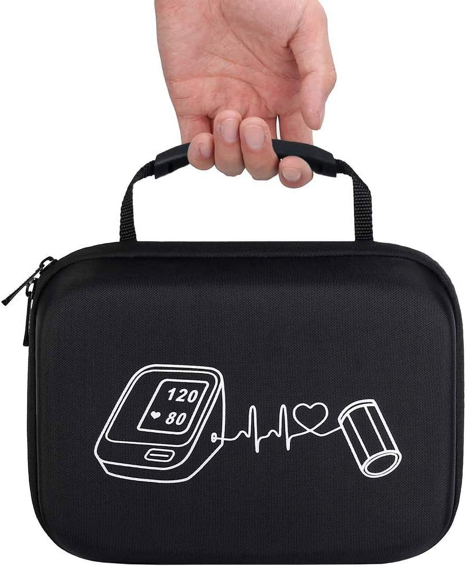 Supmay Hard Storage Case for OMRON Platinum Blood Pressure Monitor BP5450  BP5350 Digital Bluetooth Blood Pressure Machine, Mesh Bag for Upper Arm