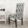 thumbnail image 6 of Stretch Chair Slipcovers Geometric Pattern Chair Seat Cover Protector for Dining Room Home Hotel Party Banquet, 6 of 8