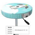 thumbnail image 7 of Picia Dog In Bathtub pattern Round Stool Covers Comfy Seat Covers Stretch Removable WashableChair Slipcover Round Bar Chair Cushion Cover-13 inch, 7 of 7