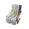 thumbnail image 4 of Ride the Wave Soft Flannel Fleece Throw Blanket, Crocodile Surfing Caricature Humor Wild Sea Illustration, Cozy Plush for Indoor and Outdoor Use, 50" x 60", Olive Green Mint Yellow, by Ambesonne, 4 of 6