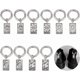 thumbnail image 1 of 10 piezas de dijes de tarot para zapatos con anillos de resorte, colgante de aleación con temática de adivinación, decoración de zapatos de estilo tibetano., 1 of 7