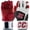 Black Red, variant on Marucci Youth Blacksmith Batting Gloves Pink Small