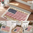 thumbnail image 6 of Independence Day Washable Area Rug 2 x 3 ft America 250 Years of Freedom Usa Flag, Soft Non Slip Rugs Stain Repellent Indoor Felt Carpet for Living Dining Room Bedroom Home Office, 6 of 9