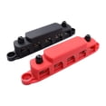 thumbnail image 3 of TopOne M8 5 Stud Power Distribution Block 300 Amp Rating BUSBAR with Cover Bus Bar for Car Boat Auto (1pc/2pcs), 3 of 8