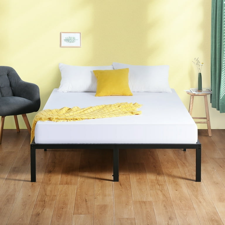 Sleeplanner 47 inch tall 2024 wood platform bed with headboard