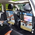 thumbnail image 7 of WOBOGO Orange Airplane Backseat Car Organizer 2 PCS Footed Universal Car with Touch Screen Tablet Holder Rear Seat Protector, 7 of 7
