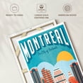 thumbnail image 6 of Elephant Stock Montreal Tourism Vintage Poster Wall Art - Vertical Canvas Wall Art - Living Room Wall Decor - Places Canvas - Beige And Teal Decor - 8" x 12", 6 of 8