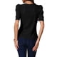 thumbnail image 3 of INSPIRAR CHIC Blusa de Verano Casual de Manga Corta con Puff para Mujeres S Negra, 3 of 6