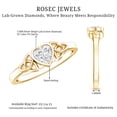 thumbnail image 5 of Rosec Jewels Lab Grown Diamond Heart Promise Ring - EF-VS Grade - Ready to Gift, 14K Yellow Gold, US 9.50, 5 of 8