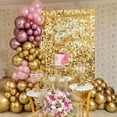 thumbnail image 3 of 49pcs Gold Shimmer Sequin Panels Glitter Metallic Bright Gold Backdrop Wall Panels for Wedding Birthday Christmas New Year Party Decor, 3 of 10