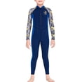 thumbnail image 1 of Traje de buceo Traje de buceo Secado rápido Niños con manga larga Mangas largas y pantalones Jumpsuit de carrocería de cuerpo completo para snorkeling surf azul marino xxl seitruly OD003661-15, 1 of 7
