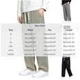 thumbnail image 3 of Awdenio Pants for Men Letter Graphic Sweatpants Drawstring Waisted Wide Leg Pants Casual Trousers, 3 of 6